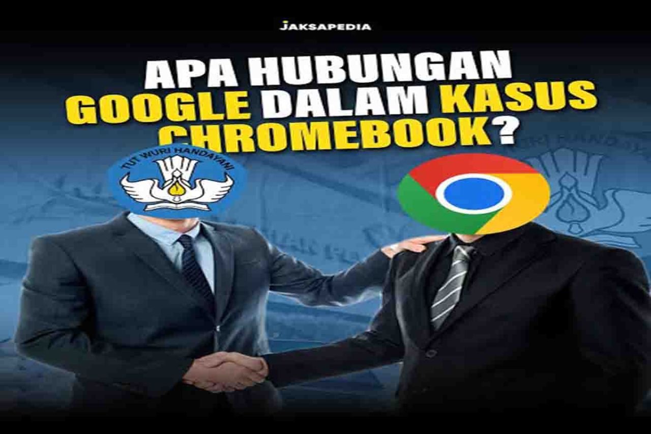 Foto ilustrasi Chromebook  dan Mendikbudristek