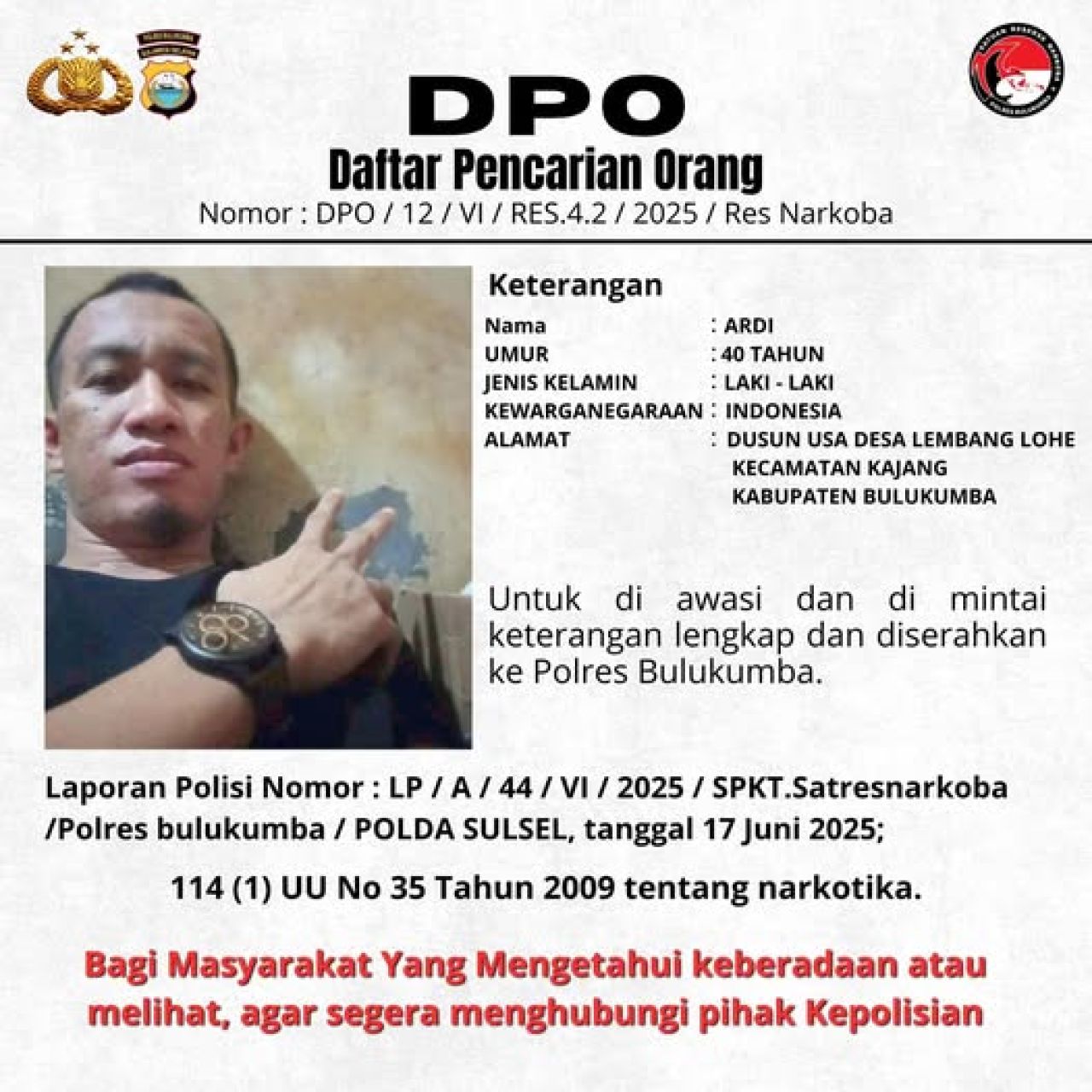 DPO Polres Bulukumba