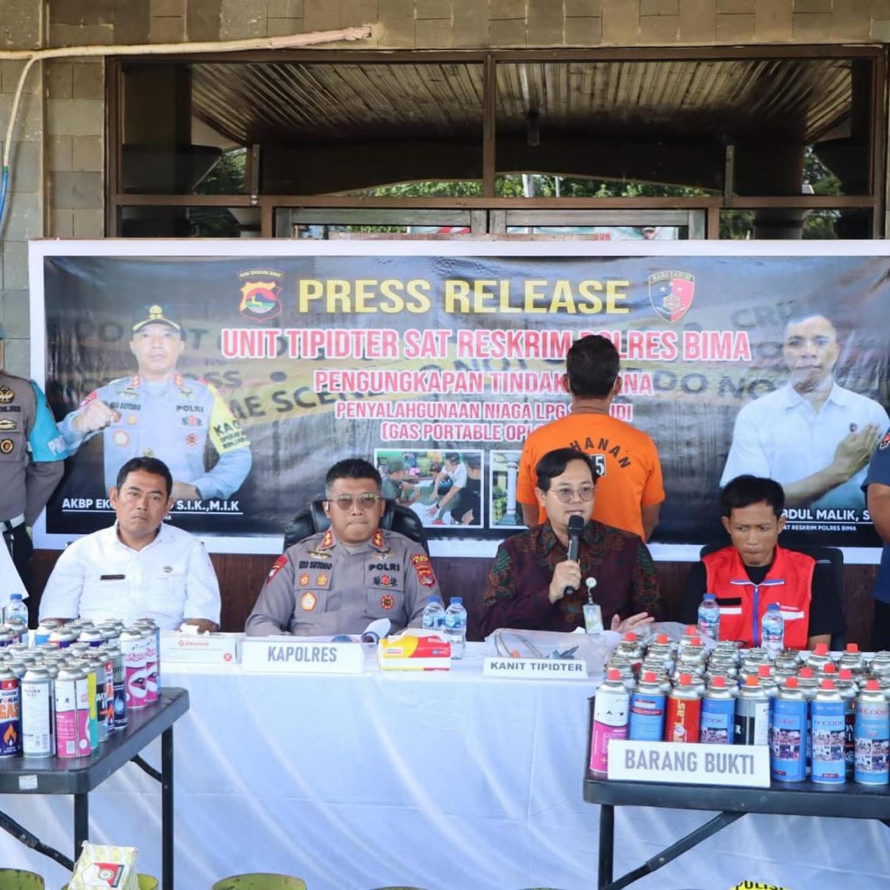 Kapores Bima memimpin konpers penyalahgunaan LPG