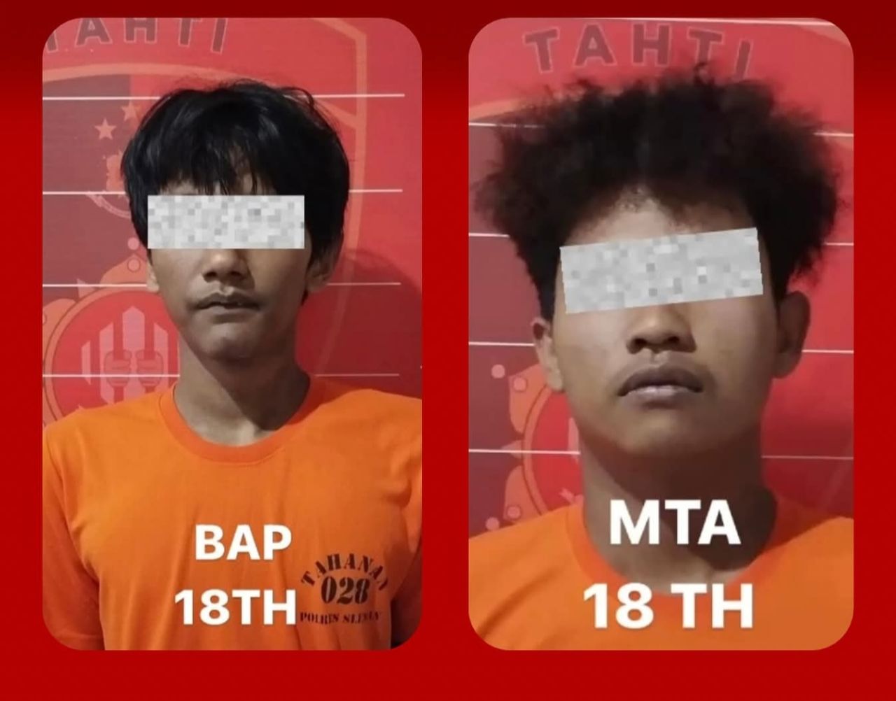 2 pelaku pengrusakan mobil Polisi