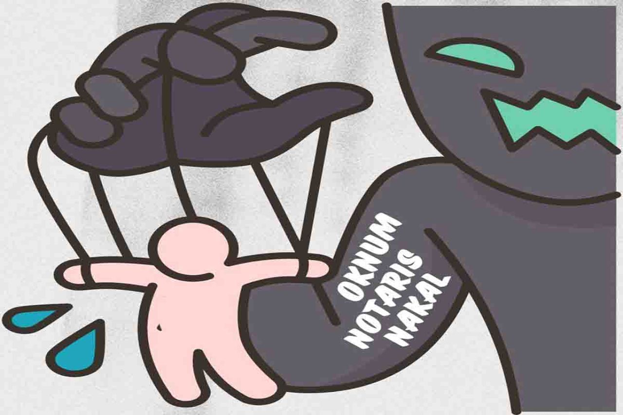 Gambar ilustrasi oknum Notaris