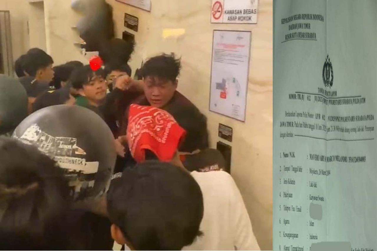 Pengeroyokan terhadap Maveo Arya Marco dan bukti lapor Polisi
