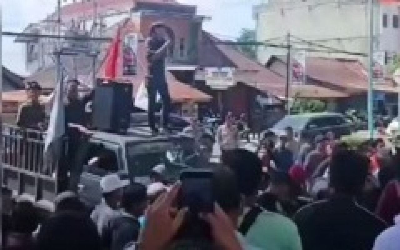 Pendemo dari Mahasiswa HMI Jambi
