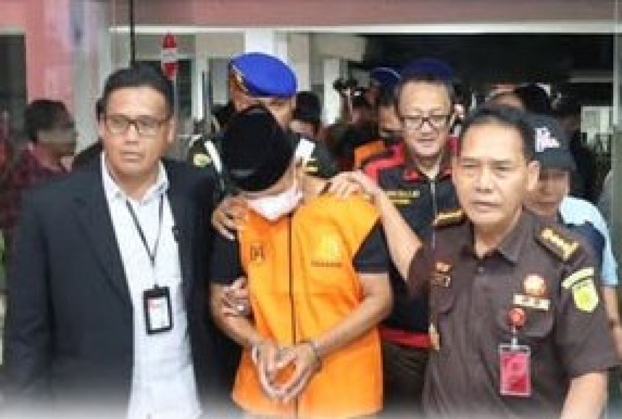 Salah satu tersangka dugaan korupsi Setwan Bengkulu