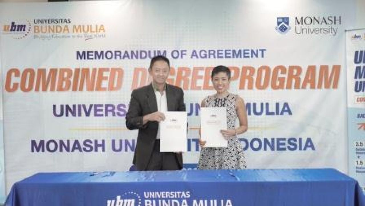 Monash University dan Universitas Bunda Mulia