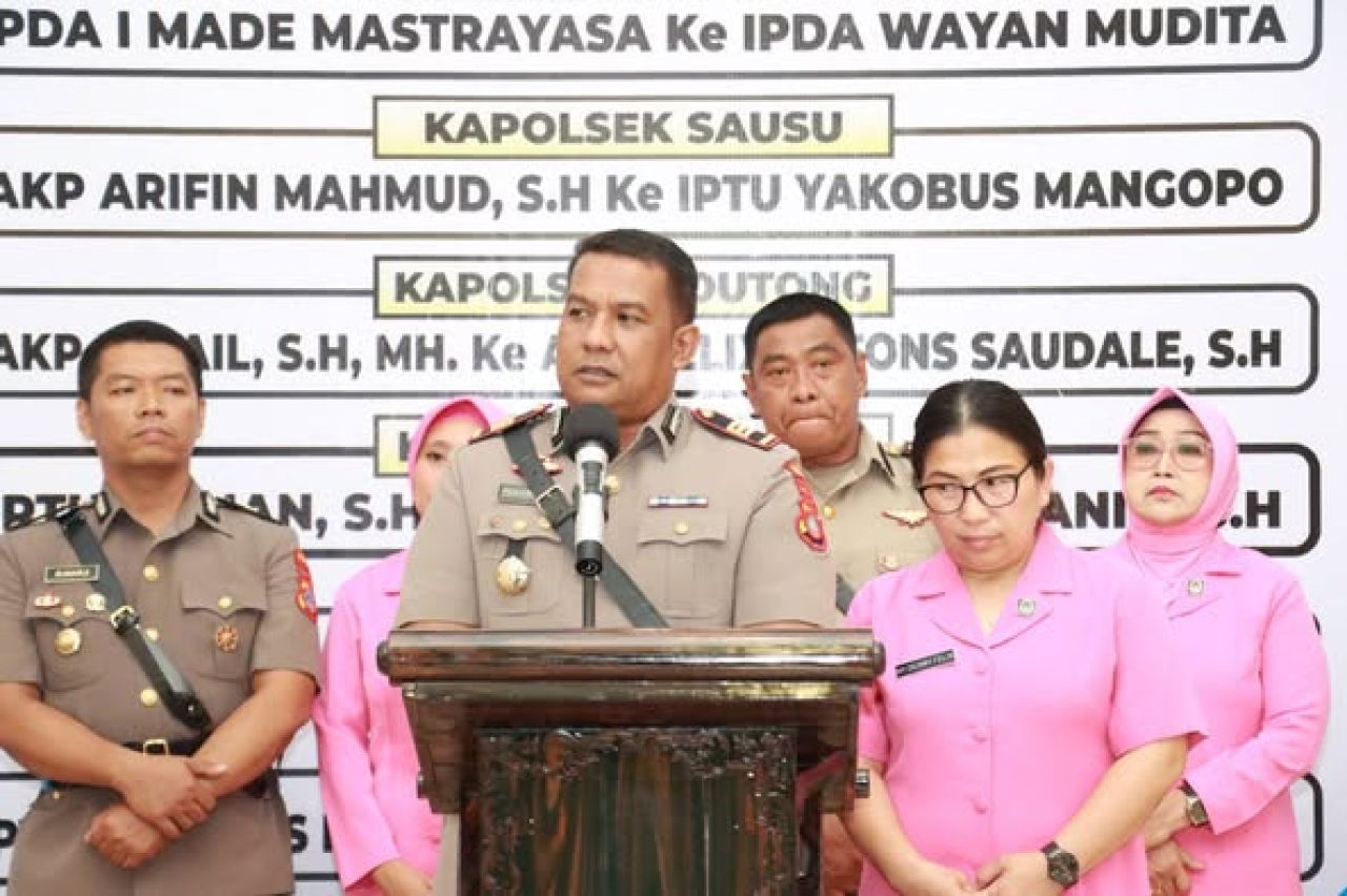 Kenal pamit pejabat baru dan lama di Polres Parigi Moutong