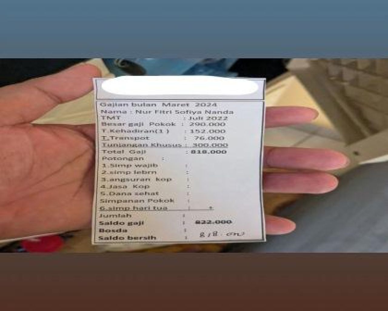 Slip gaji guru spesialis anak berkebutuhan khusus