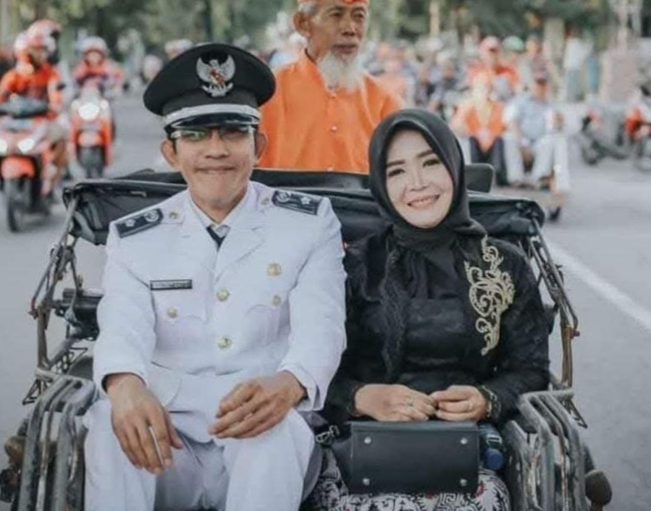 Edi Suyanto dan istrinya