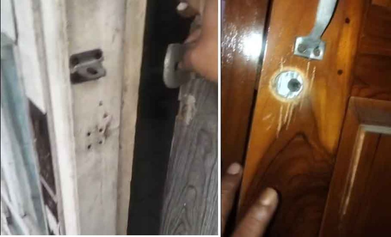 Kunci pintu dan lemari yang dijebol oleh pencuri