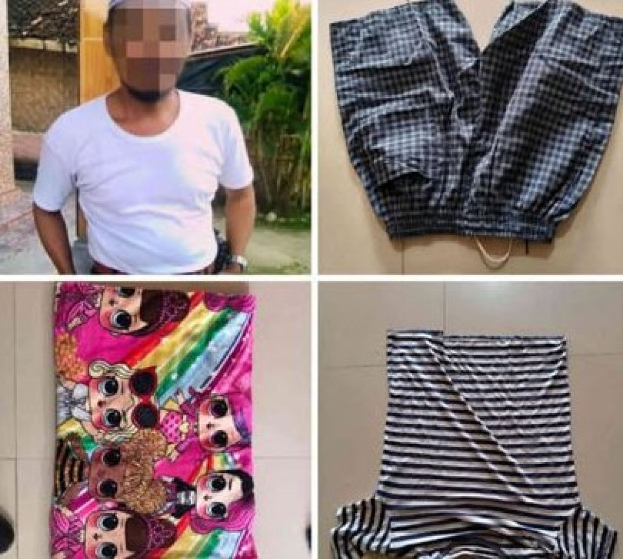 Pelaku inisial BS dan barang bukti