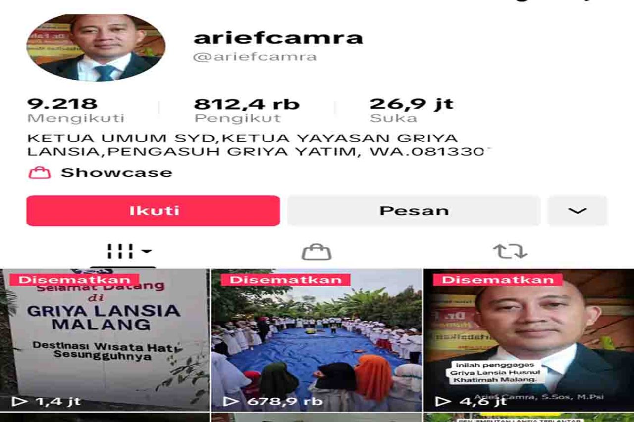 un TikTok @ariefcamra