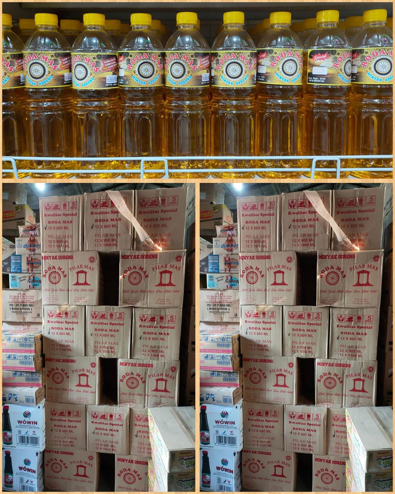 Minyak gorek merk Roda Mas