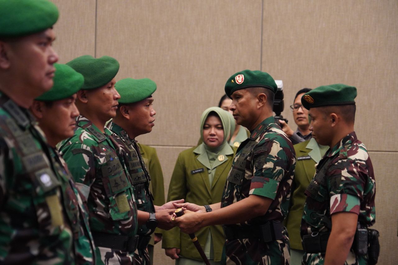 Serah terima jabatan di lingkup Korem Bhaskara Jaya