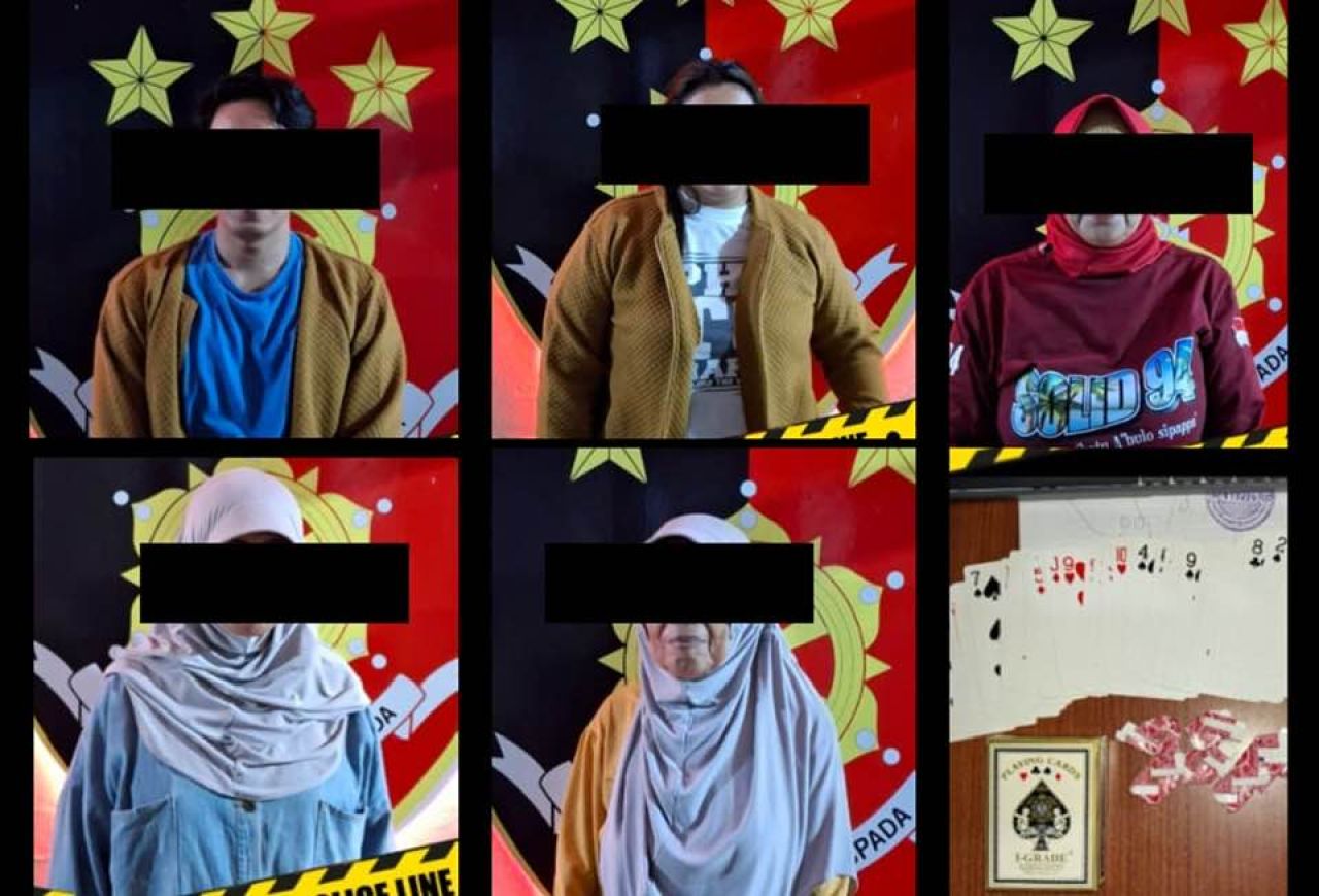 5 pelaku judi remi