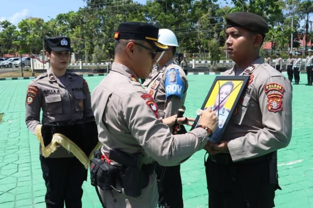 AKBP Abdian Berkat Ndraha memimpin langsung Upacara Pemberhentian Tidak Dengan Hormat