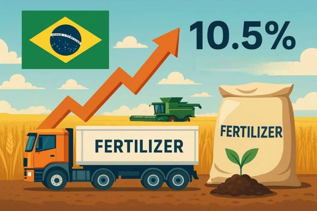 Data pengiriman pupuk di Brasil