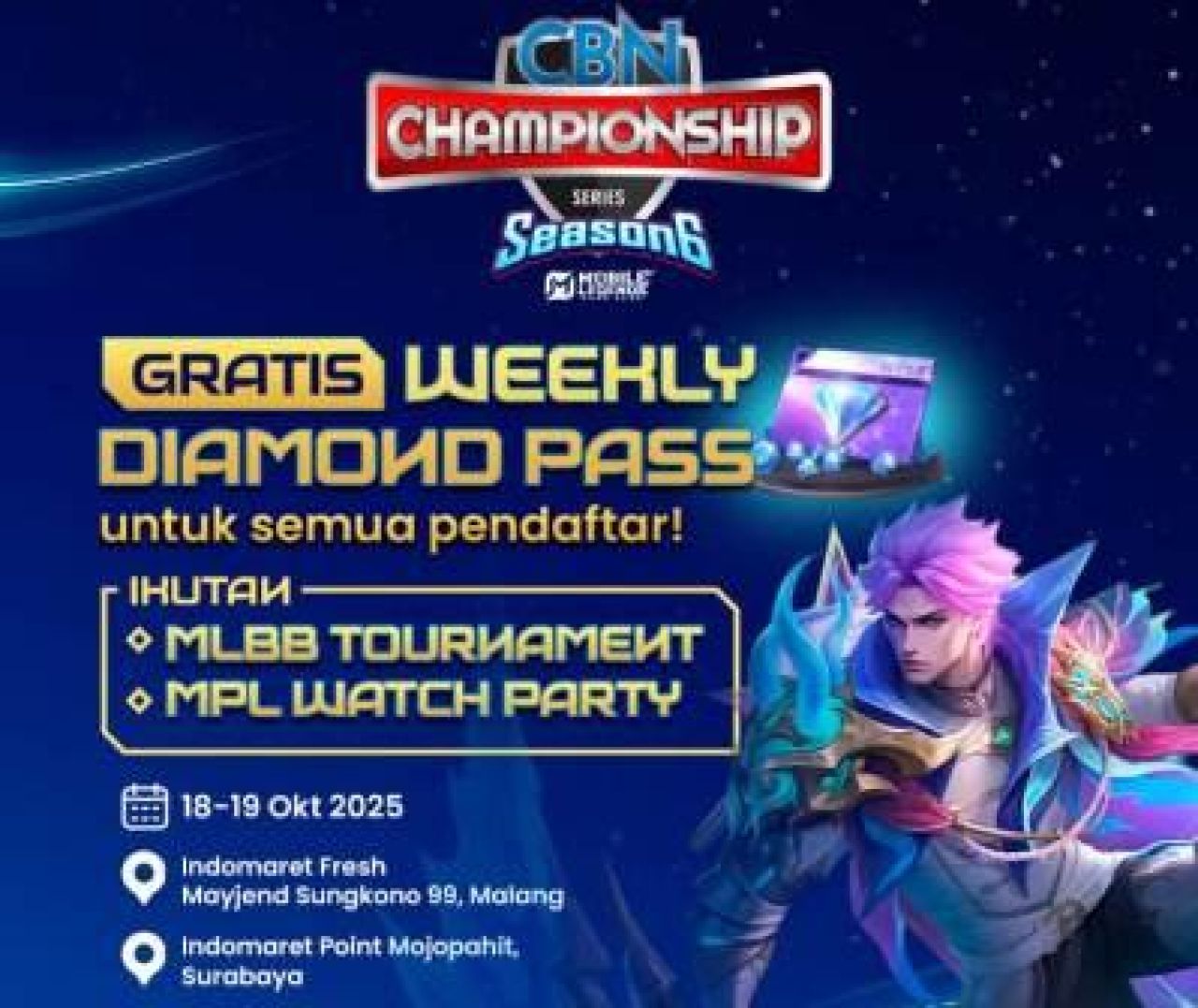 Poster CBN Championship Series S6 Jatim