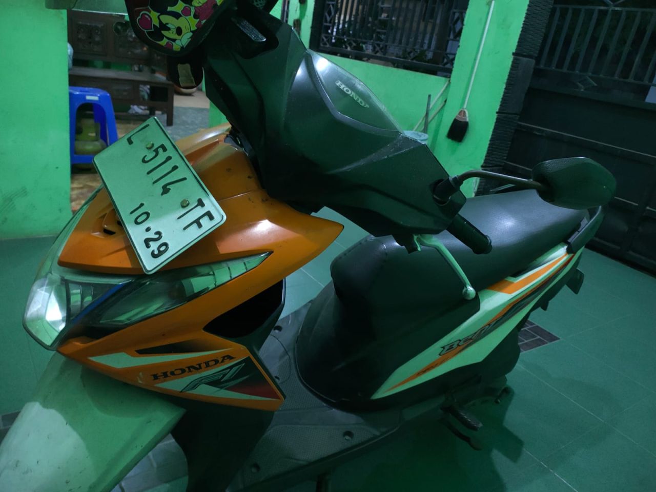 Honda Beat nopol L 5114 TF atas nama Putri Ayu Budi Sekarwangi