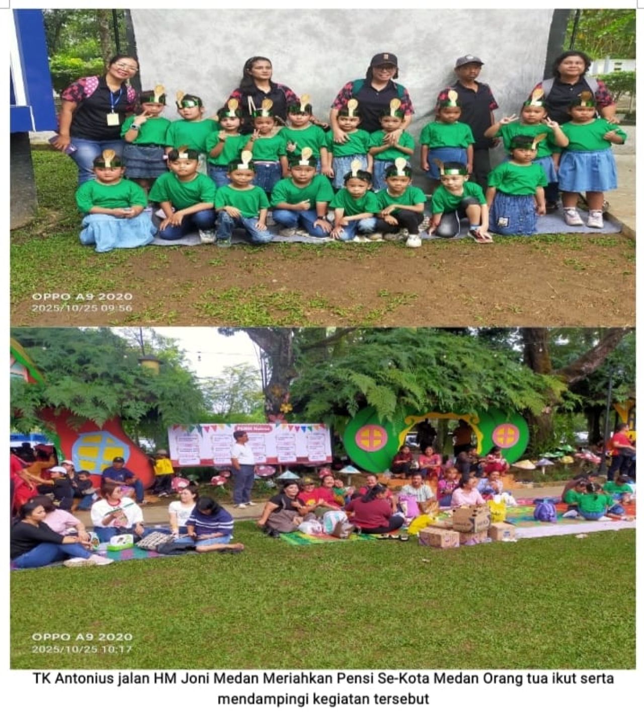 Murid, guru, dan wali murid TK Antonius 1