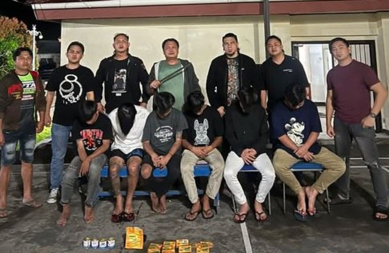 6 remaja yang diamankan Polres Minahasa
