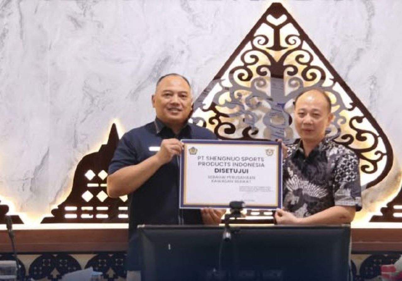 PT Shengnuo Sports Product Indonesia peroleh Fasilitas Kawasan Berikat