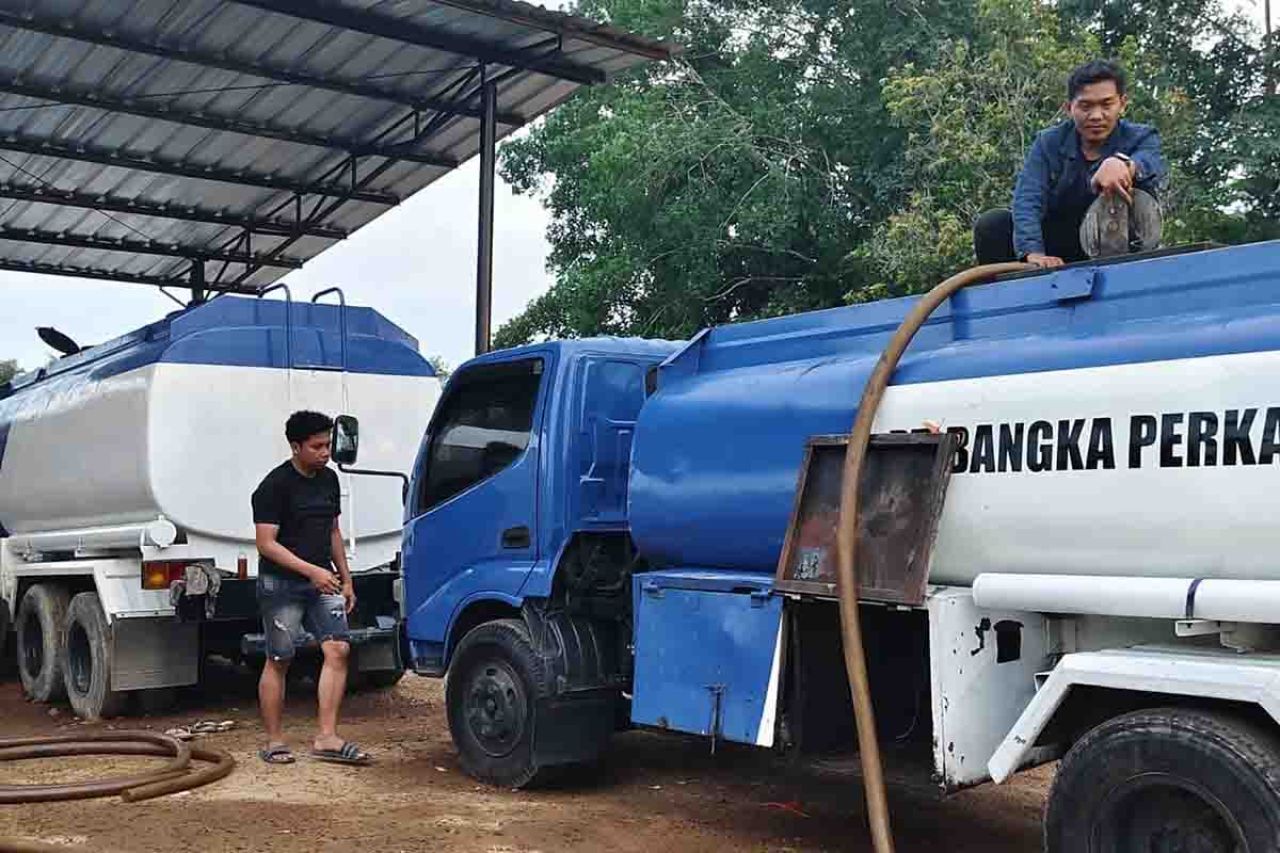 Truk Tangki BBM PT Bangka Perkasa Energy