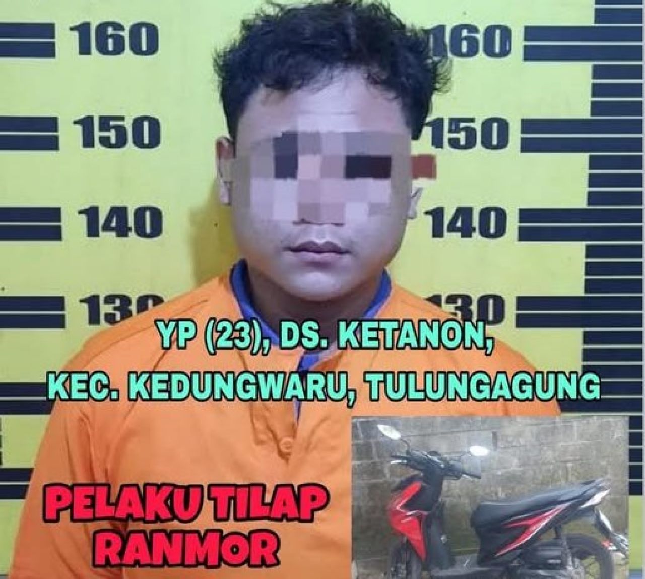 Pelaku berinisial YP