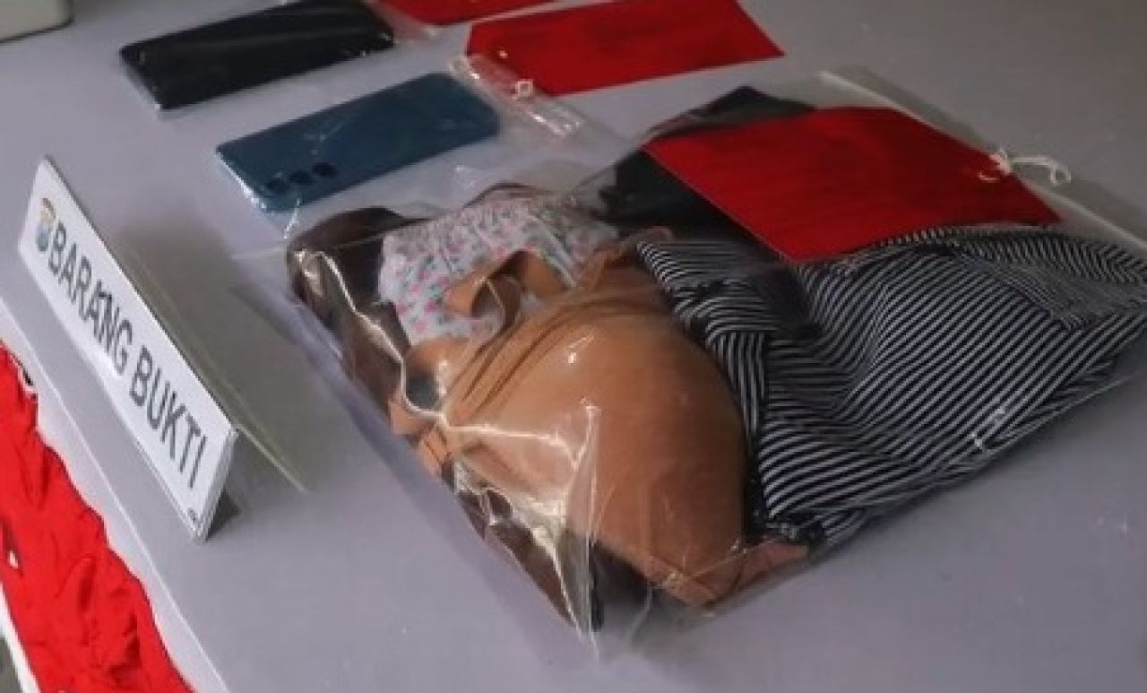 Barang bukti yang diamankan Polresta Sidoarjo