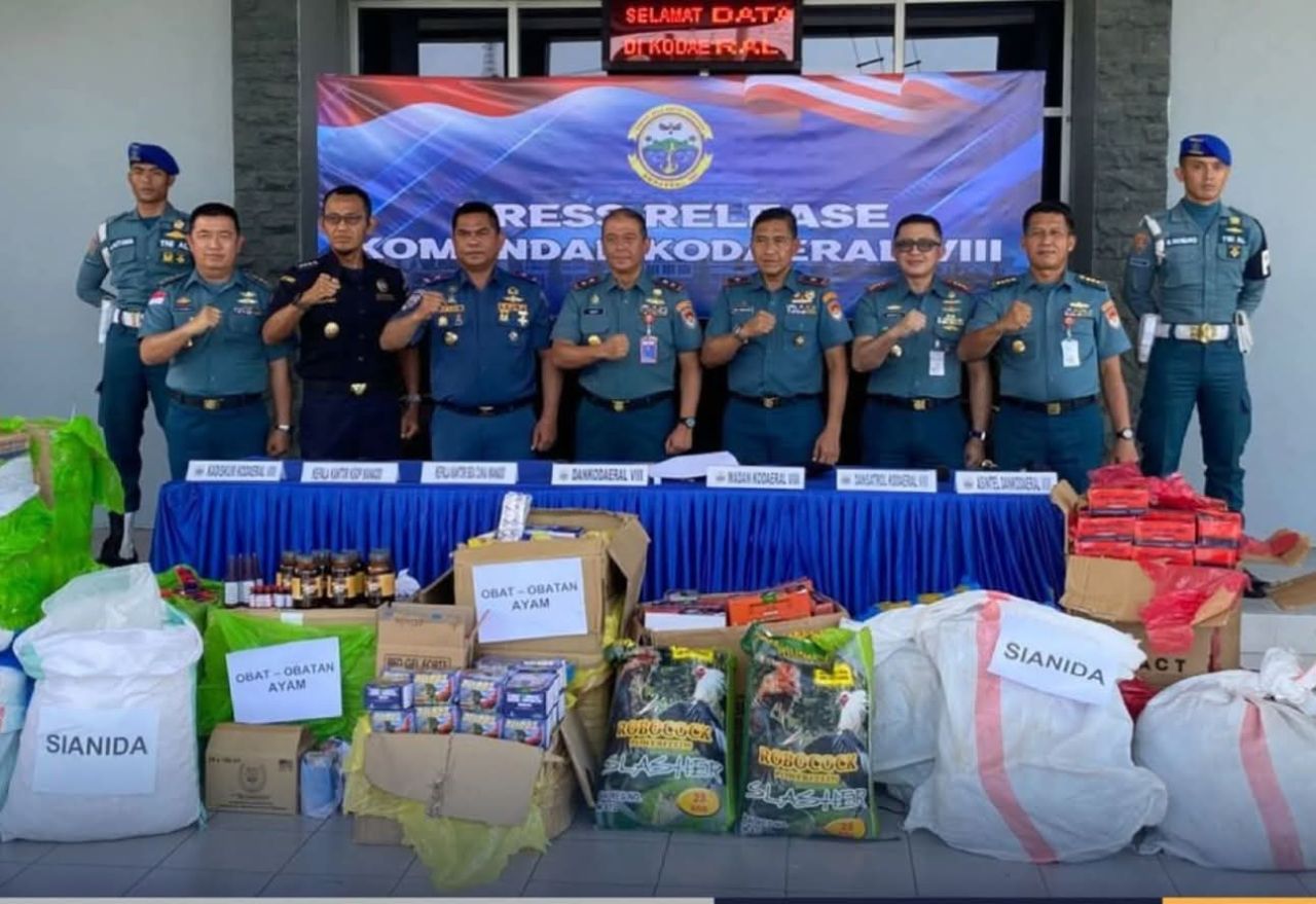 Konpers penggagalan penyelundupan sianida dan barang lainnya
