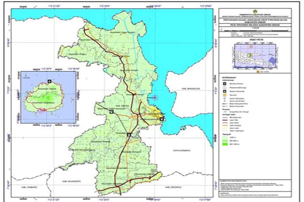 Peta Kabupaten Gresik