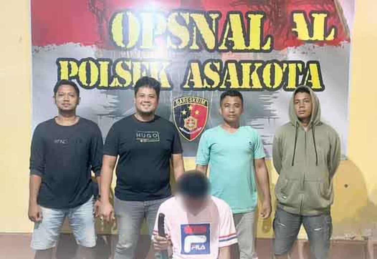 Pelaku pembacokan dan Polsek Asakota