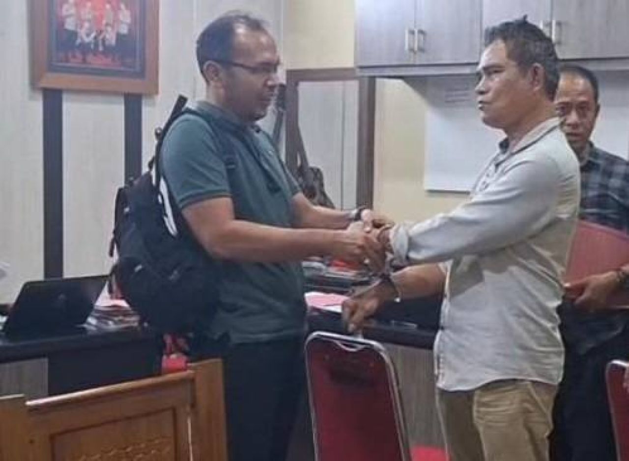 Saefudin saat diborgol