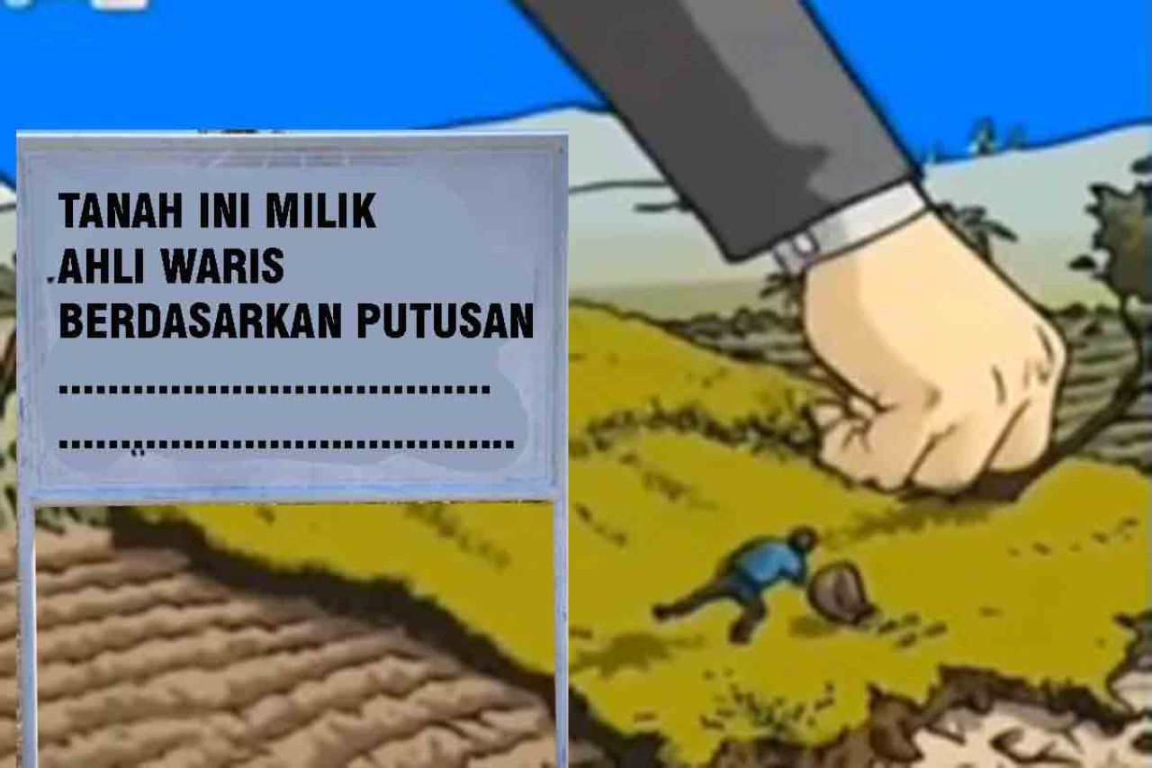 Plang tanah milik Ahli Waris