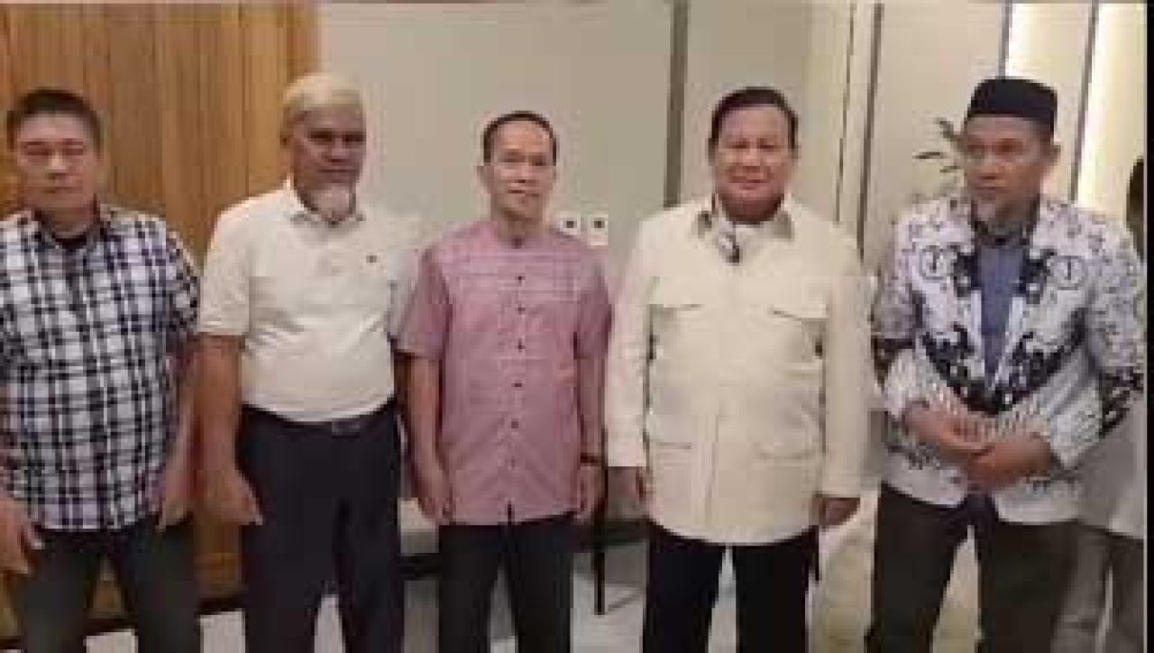asnal dan Abdul Muis Muharram bersama Prabowo Subianto