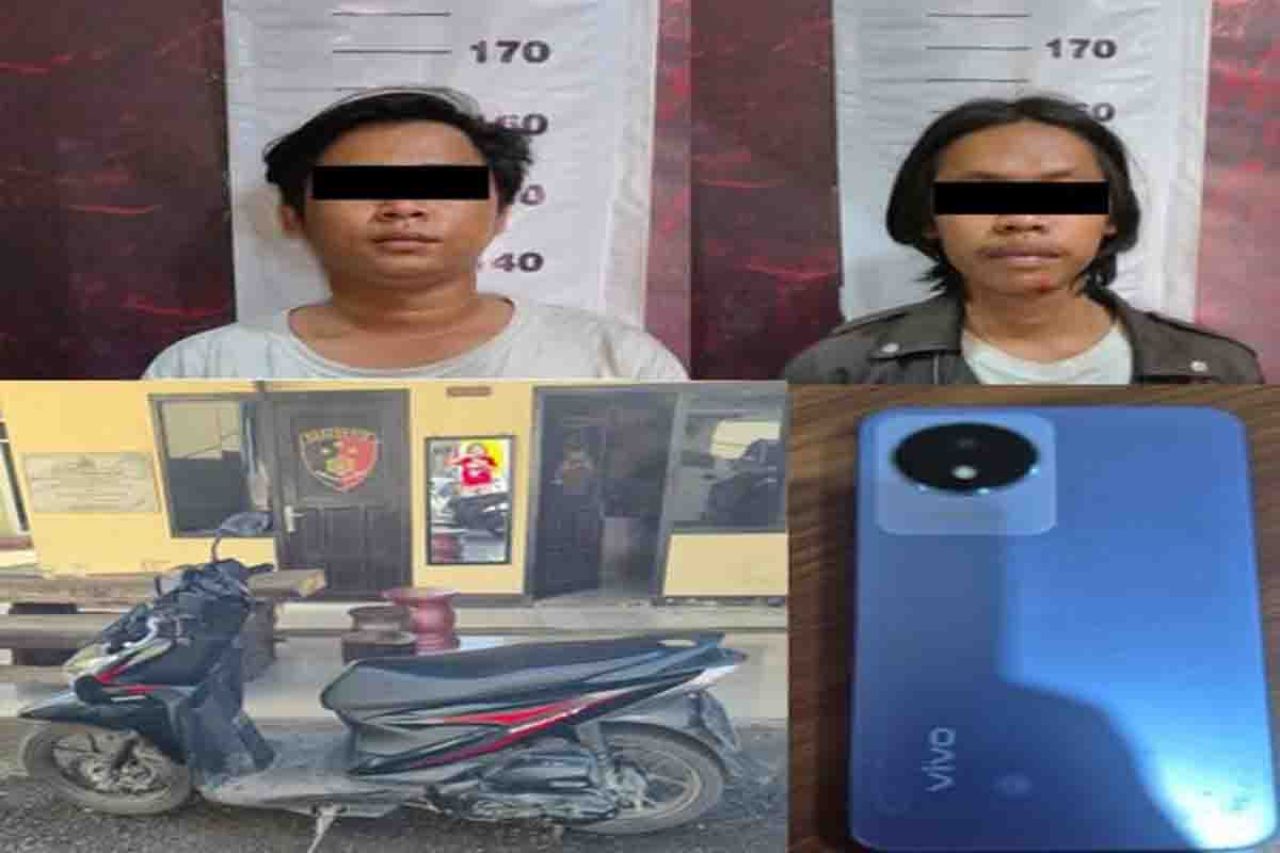 2 pelaku pencurian dan barang bukti