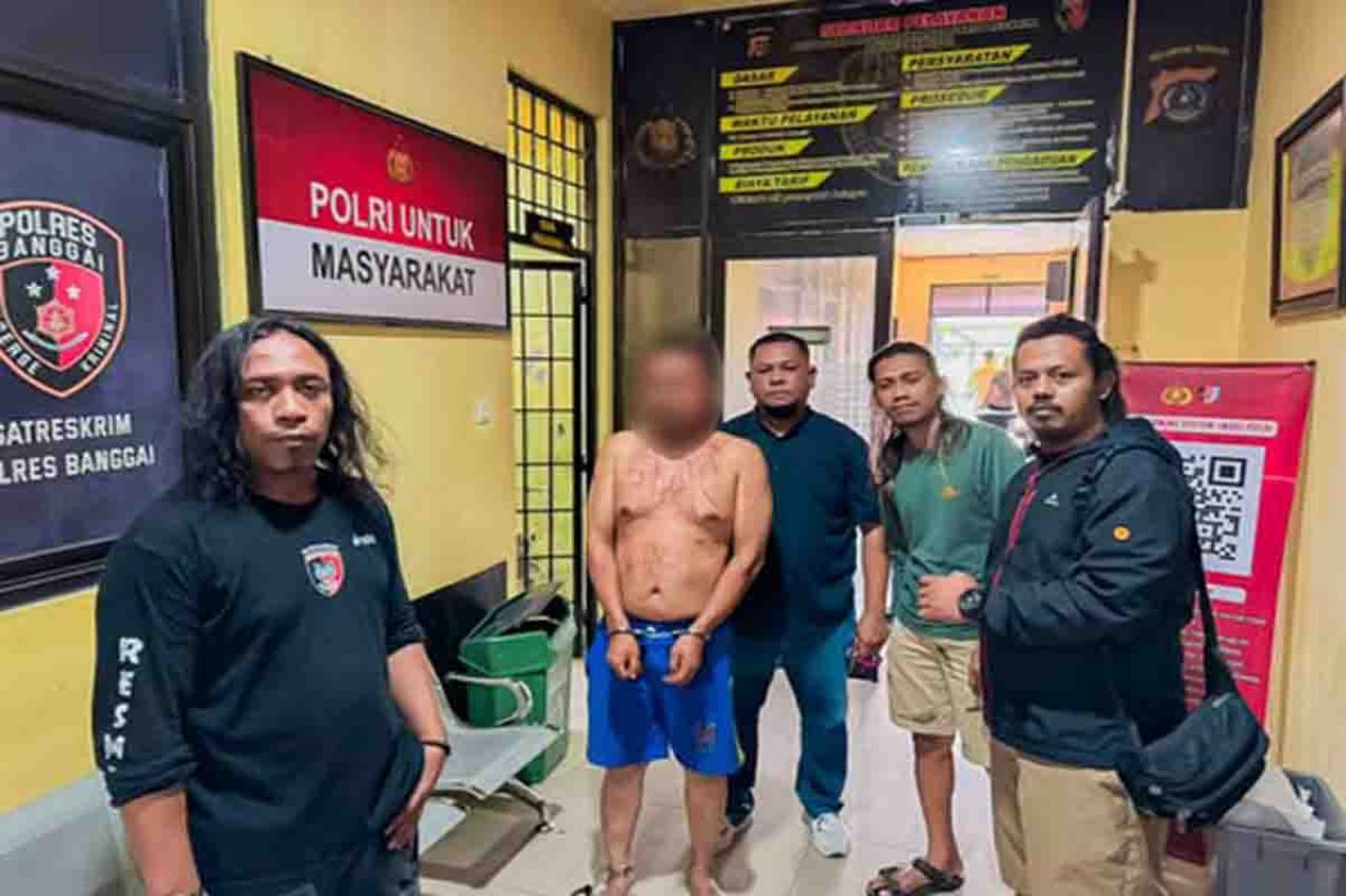 Tim Resmob Polres Banggai dan pelaku