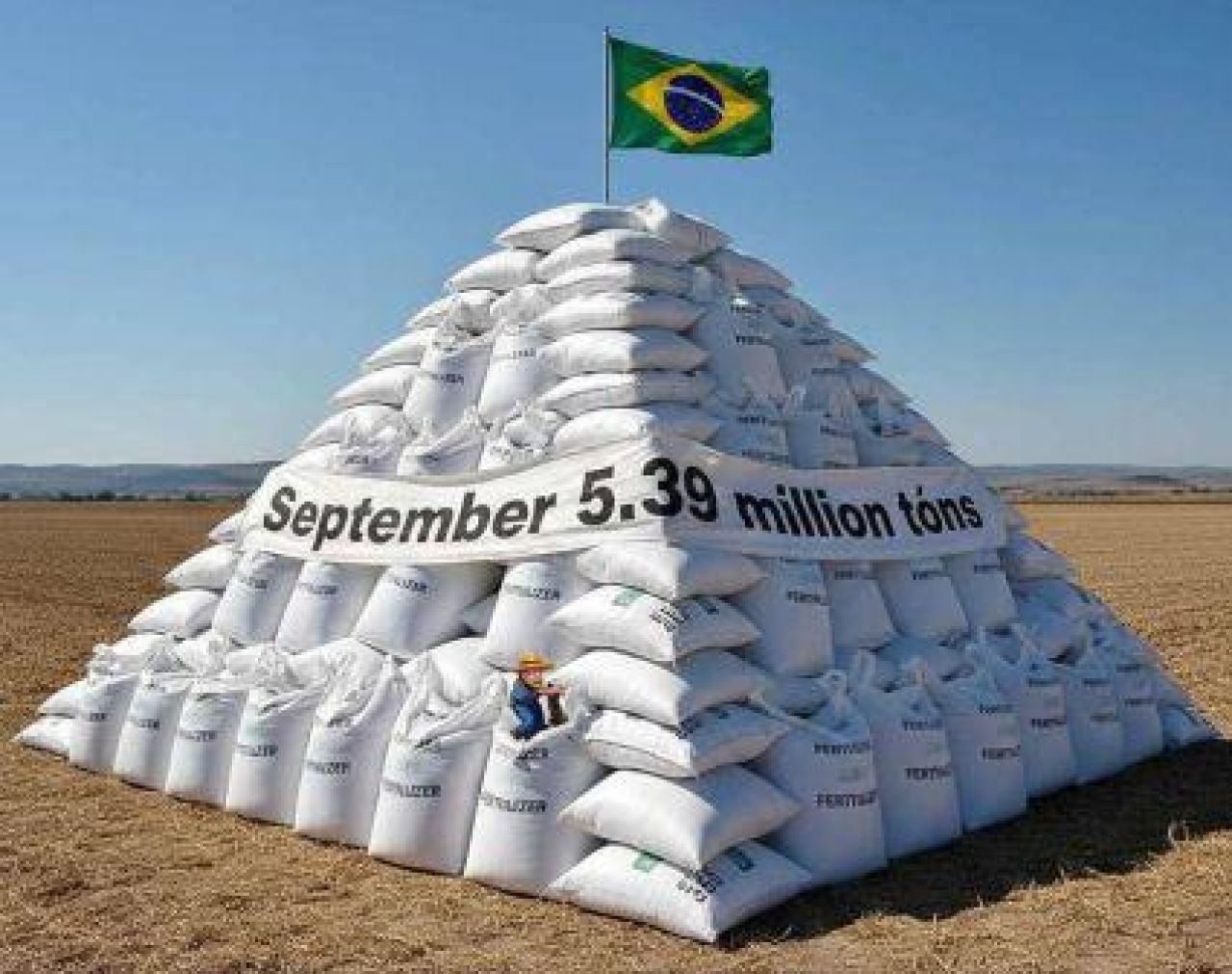 Pengiriman pupuk ke pasar Brasil