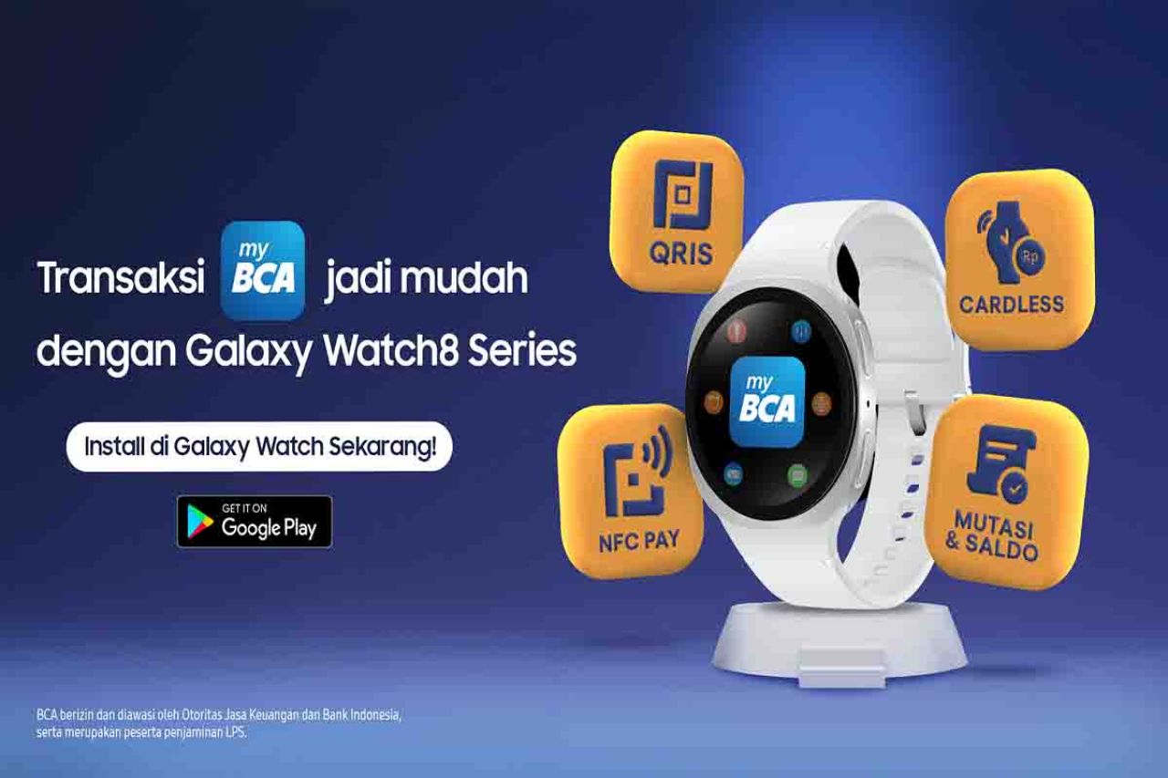 QRIS Tap myBCA Hadir di Samsung Galaxy Watch, Bertransaksi Makin Praktis