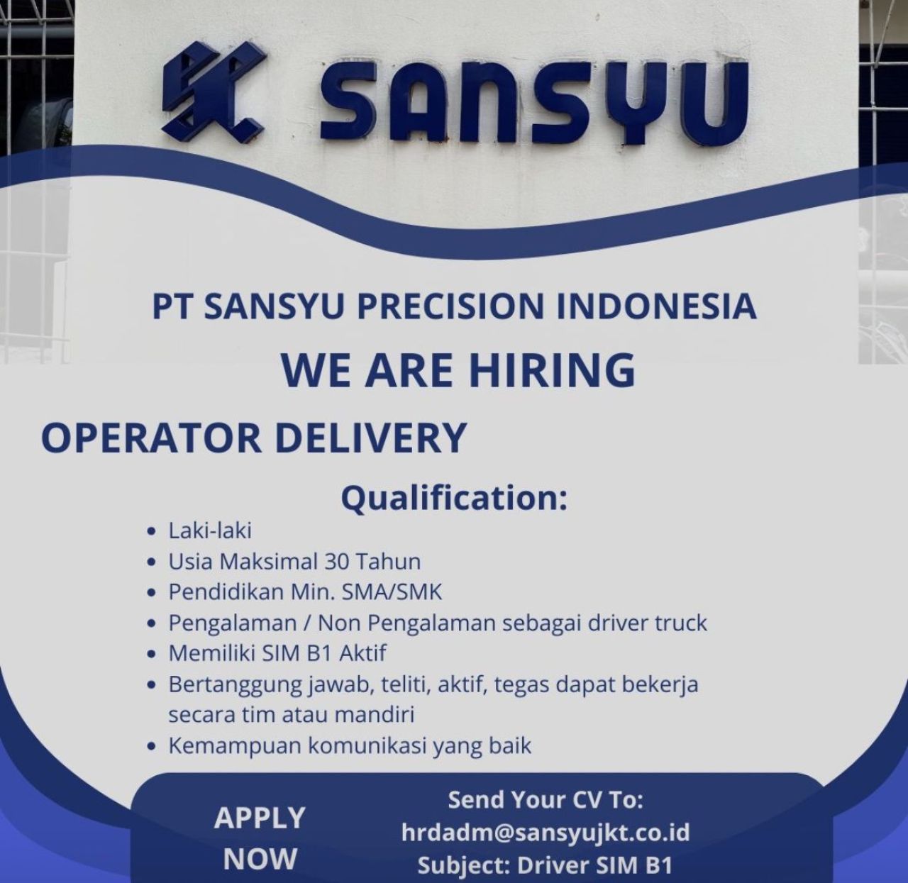 PT Sansyu Precision Indonesia