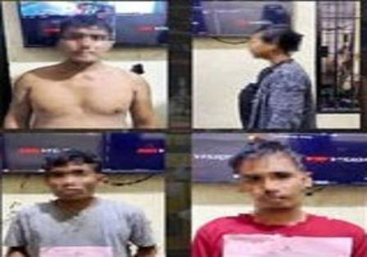 Empat pencuri kabel PJU