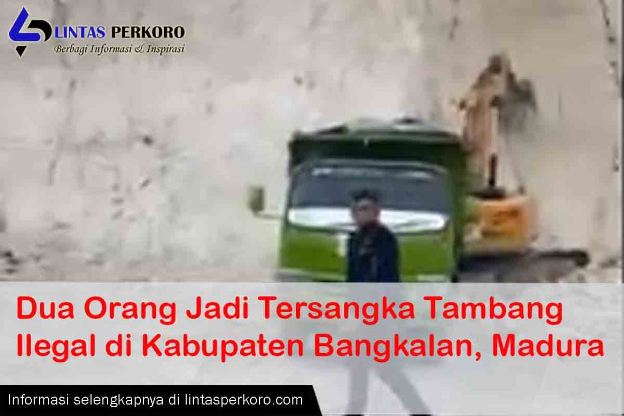 Petugas Reskrim Polres Bangkalan menertibkan tambang ilegal