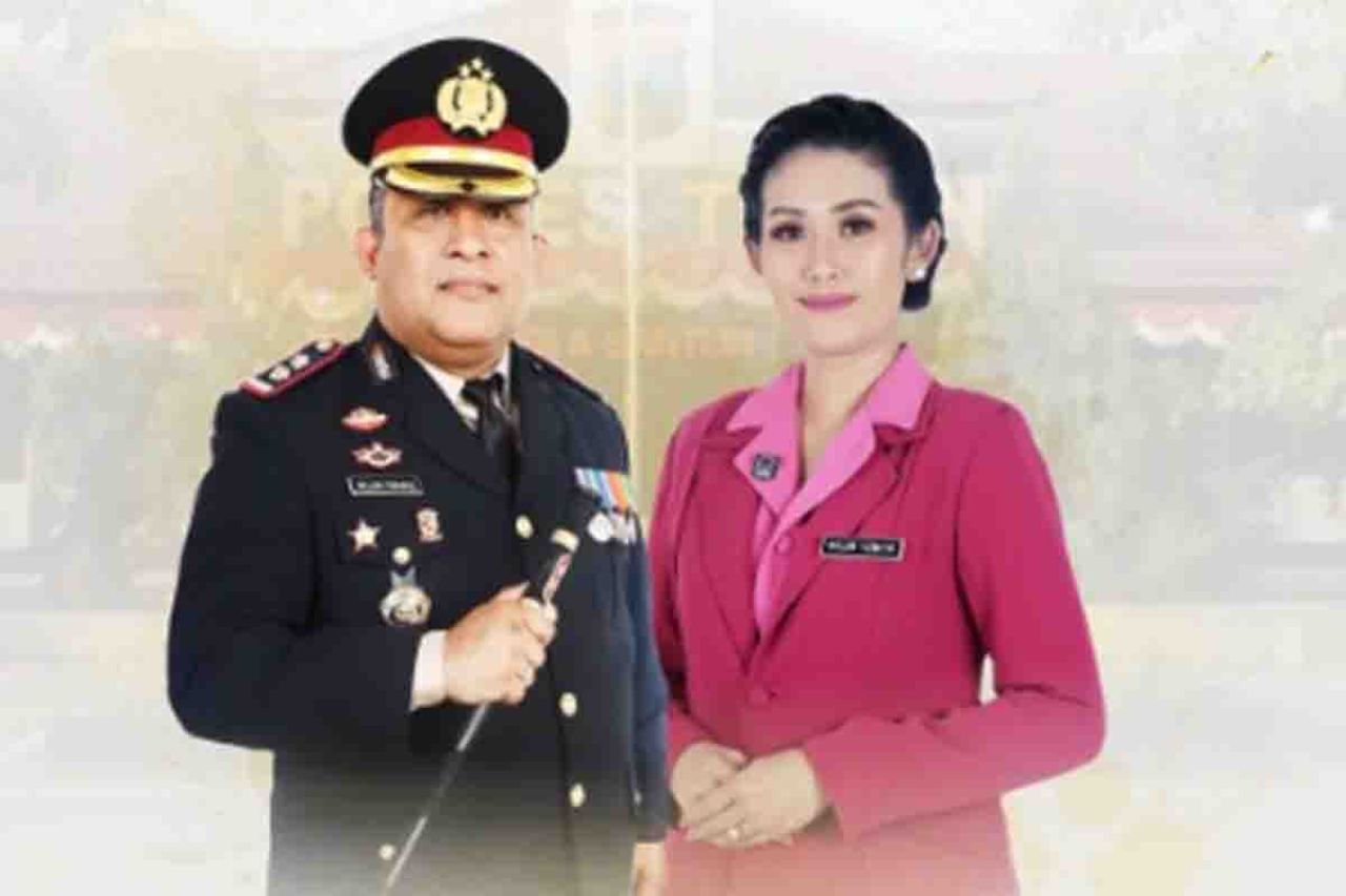 AKBP William Cornelis Tanasale dan istrinya