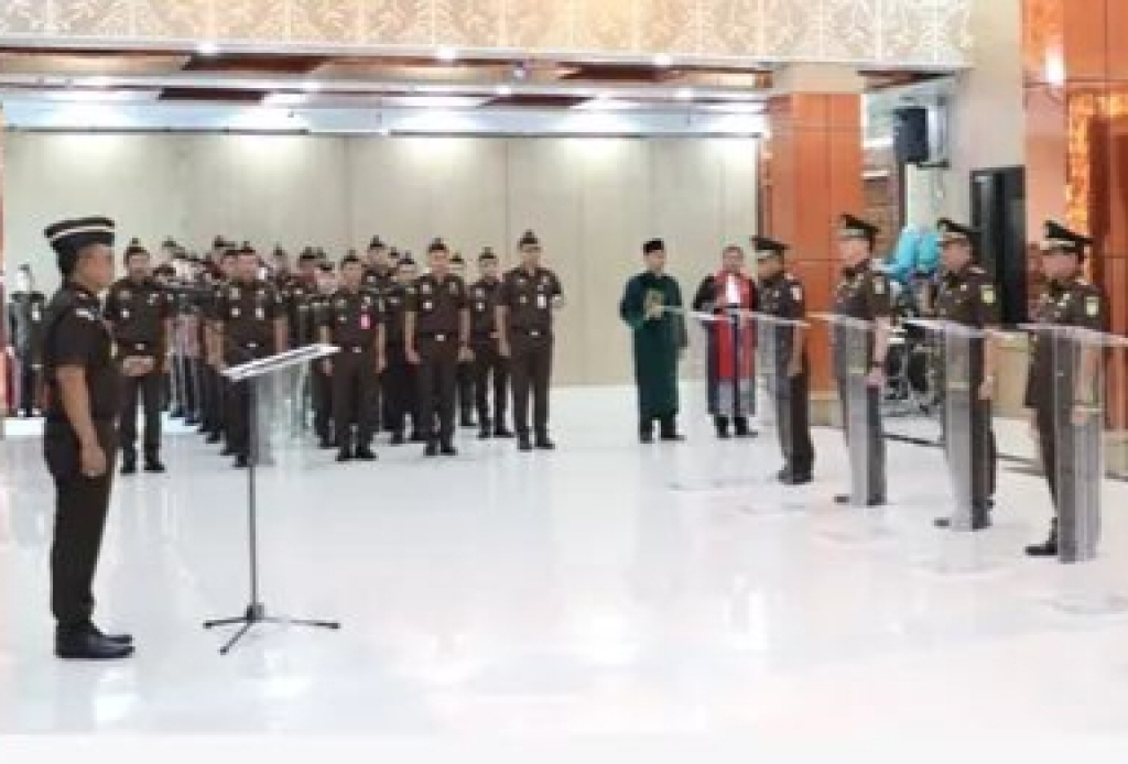 Pelantikan 7 Kepala Kejari oleh Kepala Kejati Jawa Timur