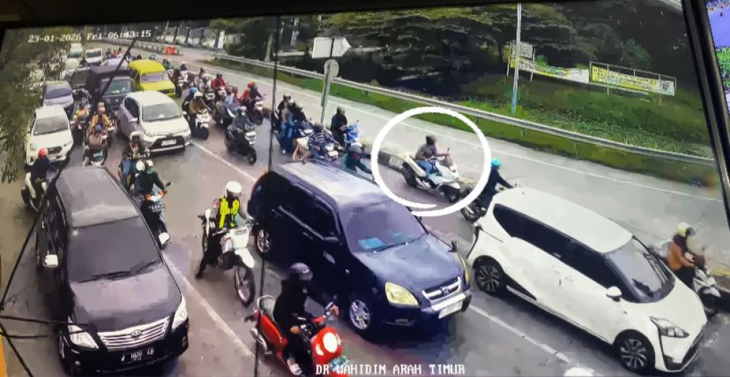 Tangkapan layar rekaman CCTV lokasi pencabulan