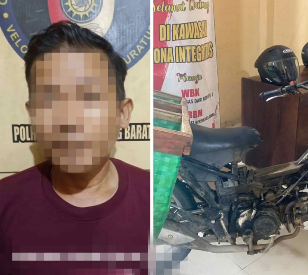 Pelaku inisial AI dan barang bukti