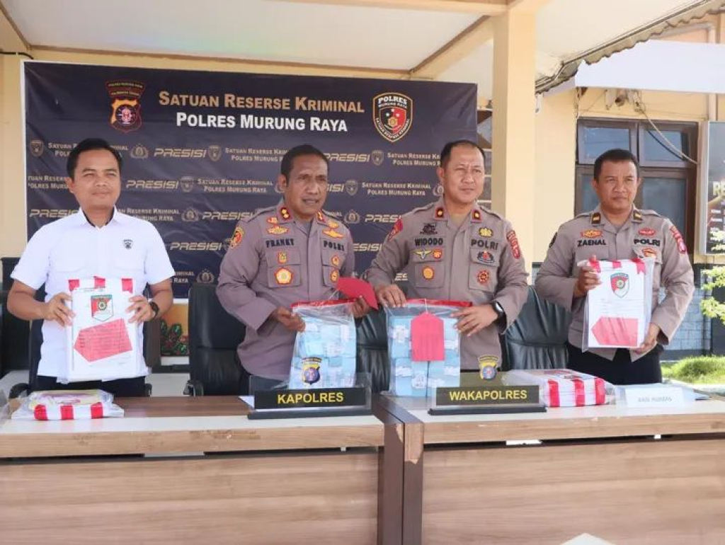 Konpers kasus dugaan korupsi di Polres Murung Raya
