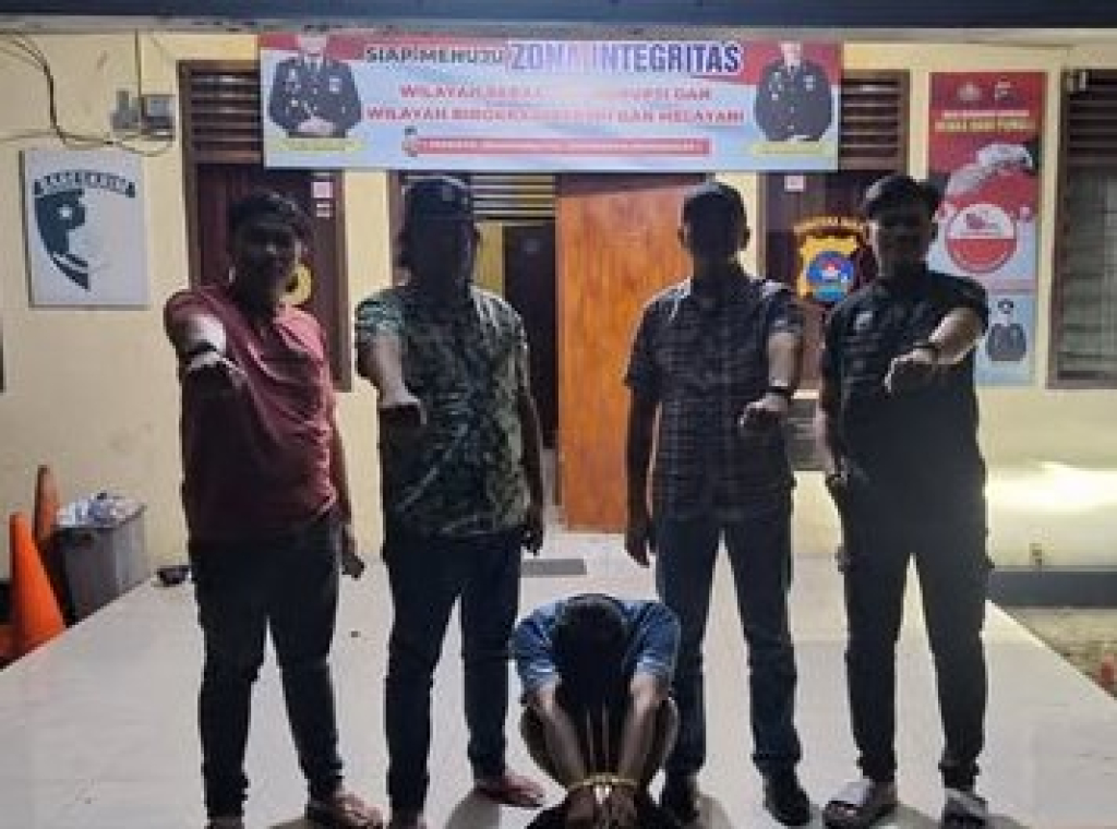 Tim Satreskrim Polres Pesisir Selatan dan pelaku persetubuhan anak