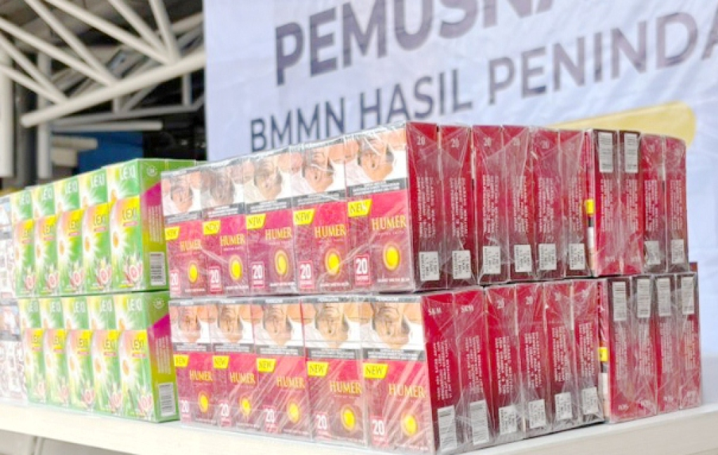 Rokok ilegal yang diamankan Bea Cukai Madiun