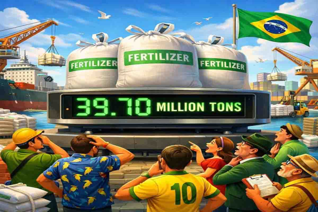 Impor pupuk Brasil
