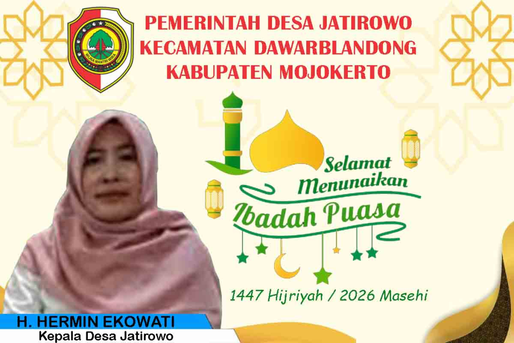 Kepala Desa Jatirowo ucapkan selamat ibadah puasa Ramadhan 2026
